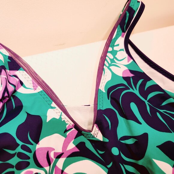 Lands'‎ End Swimsuit Top / Tankini Top 24W DDD Underwire - Picture 5 of 9